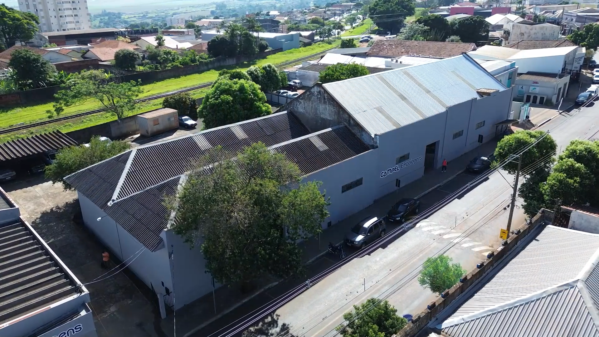 Fachada da fábrica Campel Embalagens em Cambé